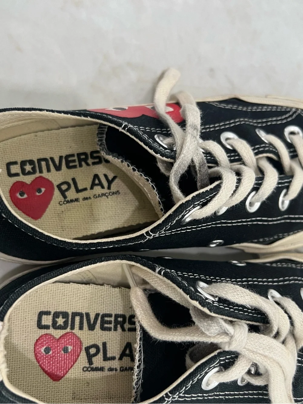Comme des Garcons PLAY size sneakers comme